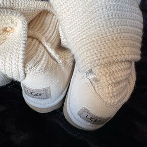 UGG Ivory Knit Boots